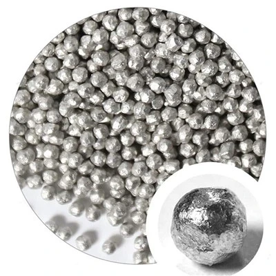 500g Magnesium Metal Perle 99,99% Ren Mg Metal Granulat Små Perler 6mm Til Legering Materiale Fremstilling DIY Håndværk Dekoration